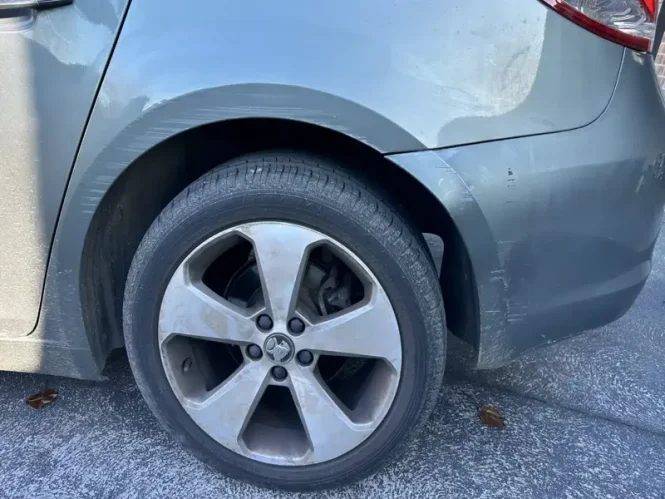 Car damage before repair - Deep Scratch Repair - Side Panel before professional scratch repair service