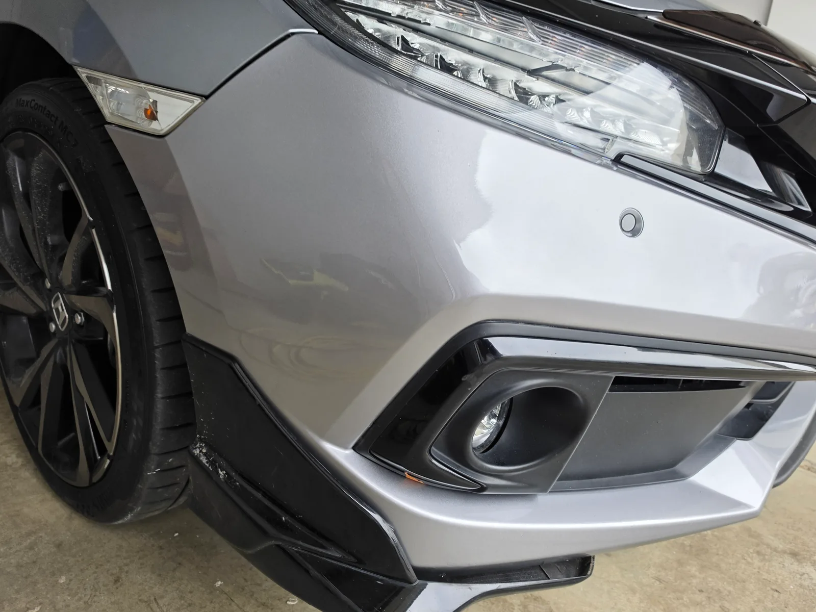 Professional car repair result - Civic Front Bumper Repair — Mickleham after expert repair by Melbourne Scratch Repairs